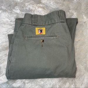 Duckhead Flat Front Chinos. Vintage. 32 x 30. Gray/Green.